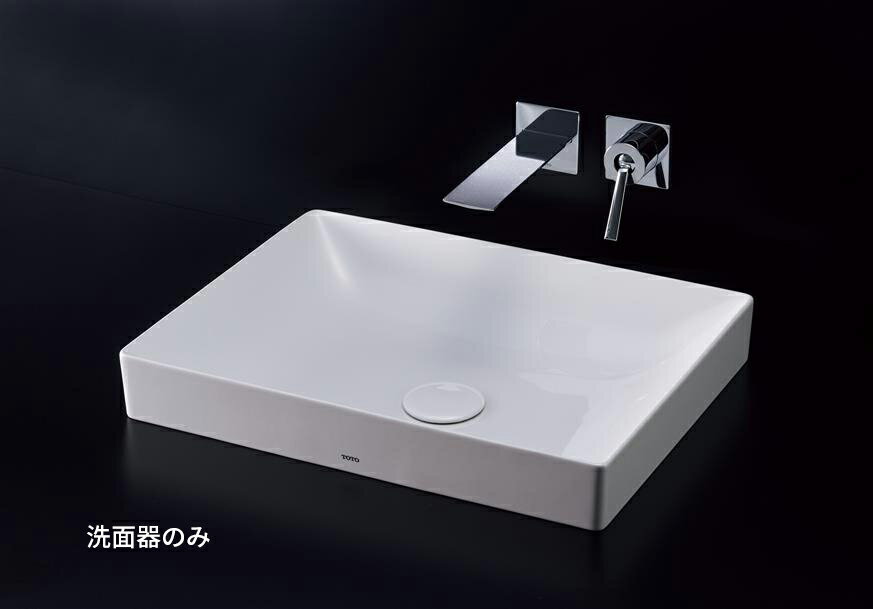 ●TOTO ベッセル式手洗器【LS915#NW1】(洗面器のみ) ホワイト ベッセル式 オーバーフローあり(手前)〔FG〕