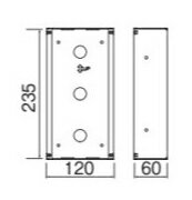 βアイホン【IX-DVF-BOX】埋込ボックス