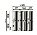 ####コロナ【SUP-A2424HS】床暖房用フロアマット 2,424×2,424×12mm〔FA〕