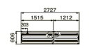 ####コロナ【SUP-A2706HC】床暖房用フロアマット 2.727×606×12mm〔FA〕