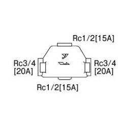 リンナイ 部材【UOP-MG-AO20】(23-0732) 気水分離器 (UOPMGAO20)〔GH〕