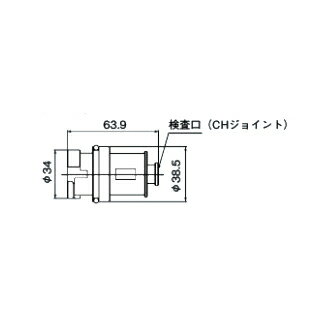 リンナイ 給湯器 部材【UF-1000WPS】(24-3162) 漏水検査治具〔GH〕