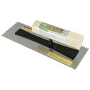 ∀藤原産業 【緑長 本焼クシメ鏝 3mm目 0.5 240MM】本焼クシメ鏝 (4977292160292)