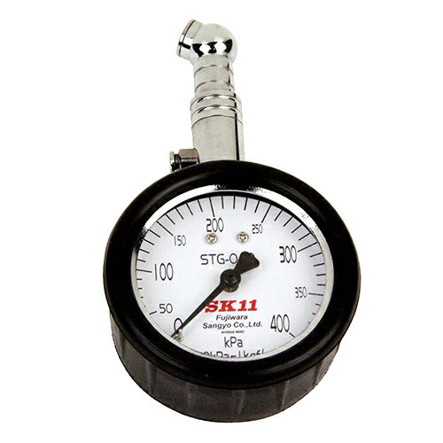 ∀藤原産業 【STG-040】SK11 タイヤゲージ400Kアナログ (4977292438391)