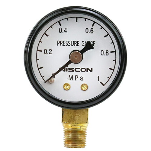 ∀藤原産業 【APG-1】SK11 圧力計 40mm 下ネジ (4977292443166)