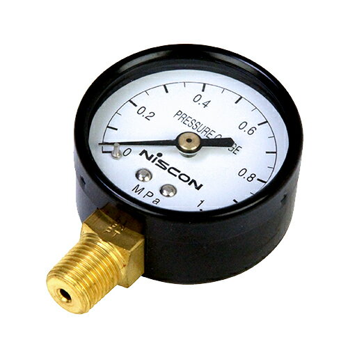 ∀藤原産業 【APG-3】SK11 圧力計 50mm 下ネジ (4977292443180)