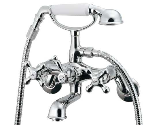 カクダイ【133-507】2ハンドルシャワー混合栓〔GB〕