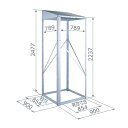 ▲日晴金属 【EQ-TR-A】EQキヤッチャー 防雪屋根 受注生産〔FI.F〕