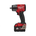 ####u.ミルウォーキー/Milwaukee 【M18FMTIW2F12-502XJP】M18 FUEL 1/2インチ 745Nm インパクトレンチ (充電器・バッテリー2個付)