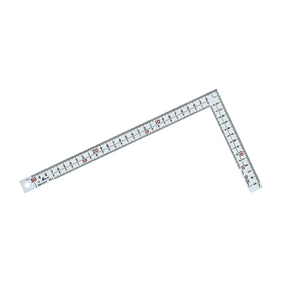 ∀シンワ測定 【10035】曲尺広ピタ シルバー 30cm 表裏同目 8段目盛 JIS (4960910100350)