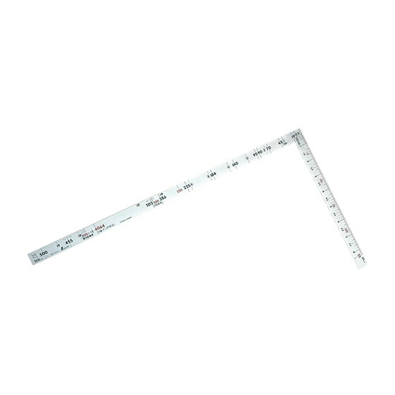 ∀シンワ測定 【10055】曲尺ツーバイフォー シルバー 2X4/50cm 併用目盛 19mm巾 (4960910100558)