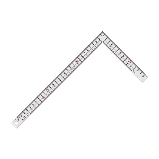 ∀シンワ測定 【11160】曲尺厚手広巾 ホワイト 30cm 表裏同目 8段目盛 (4960910111608)
