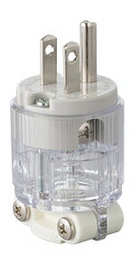 Я明工社 【ME2591】医用接地プラグ 白 定格15A 125V 3M端子