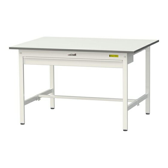 ●u.ヤマキン/山金工業 【SUP-1290W-WW】ワークテーブル 150シリーズ(固定式 ワイド引出し付) H740mm 基..