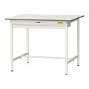 ####u.ヤマキン/山金工業 【SUPH-1290W-WW】ワークテーブル 150シリーズ(固定式 ワイド引出し付) H950mm 基本形 組立式(3)