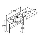 ####INAX/LIXIL ʉϑyVHO-1205SYNT(S)-NDzhDPAEJE^[ VOo[V[ n r ʊ퍂700 Ԍ1200 2TkGEl