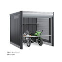 ###u. イナバ物置/稲葉製作所【DM-2626HDB】DM バイクガレージ アルシアフィット TypeB 一般型 注2週
