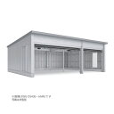 ●u. イナバ物置/稲葉製作所【WG-D3654・66MU】WG タフレージ オーバースライド 3台収納タイプ 多雪型 注2週