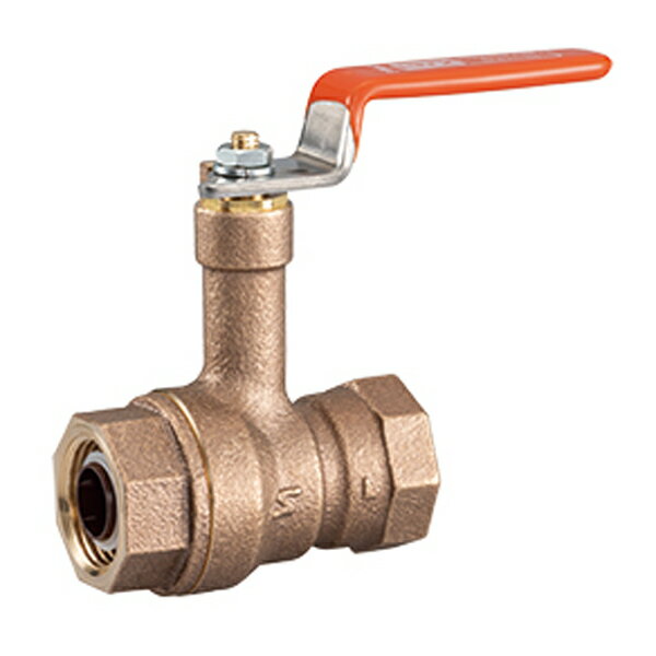 キッツ/KITZ 【TLNH25A】キーパロイ製 管端防食コア付ボールバルブ ロングネック ねじ込み形 給湯用 10K 1inch〔IE〕