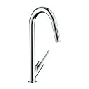 CERA/セラ 水栓金具【HG10821A】キッチン用湯水混合栓(スパウト引出しタイプ) Axor Starck〔EI〕