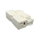 β神保電器 配線器具【JBC29G0WT】ブロックコンセント 2口(ホワイト)