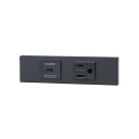 ###β神保電器 配線器具【KAG-2628】NKシリーズ 家具・機器用 USBコンセント(Type-C)+接地コンセントセット(ソフトブラック) 受注生産