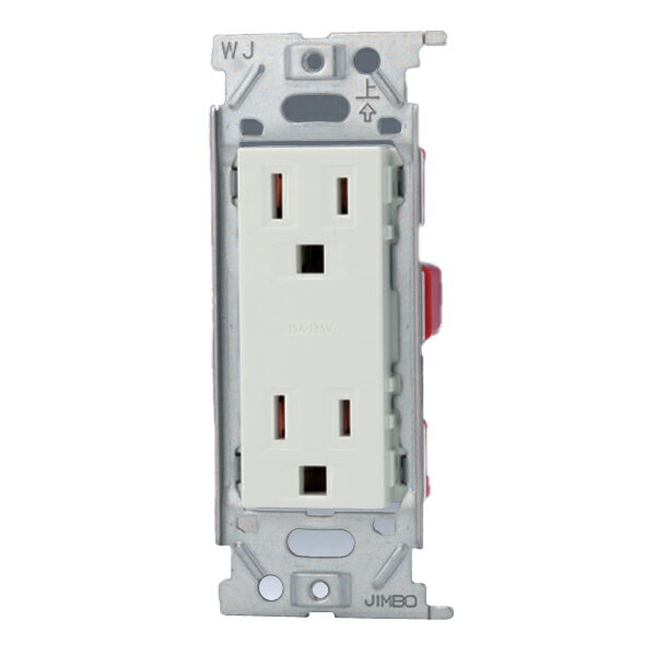 β神保電器 配線器具【NKC-55GPW】NKシリーズ 埋込接地ダブルコンセント シボ加工品(ピュアホワイト) 2E 受注生産