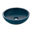 ●カクダイ 【493-253-B】丸型手洗器 青藍〔GB〕