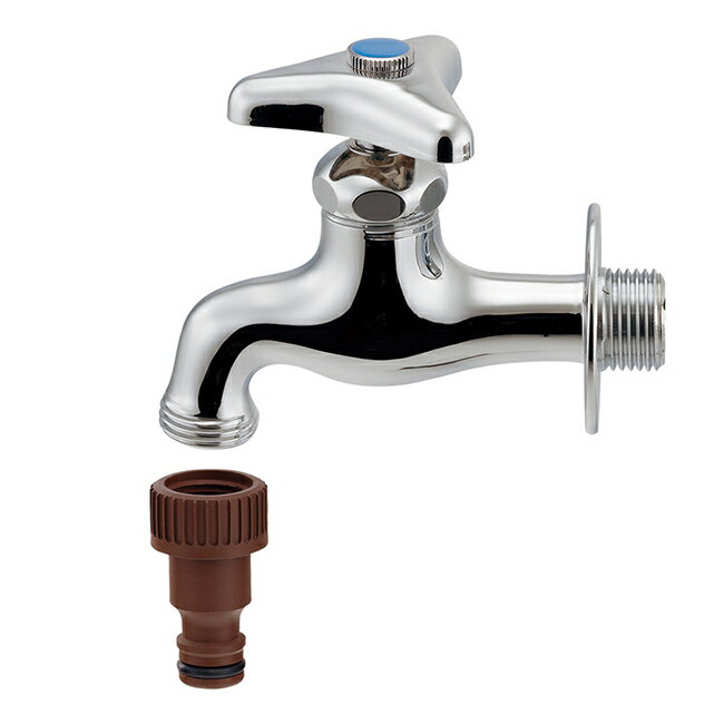 カクダイ【703-110-13】カップリング付き横水栓〔GB〕