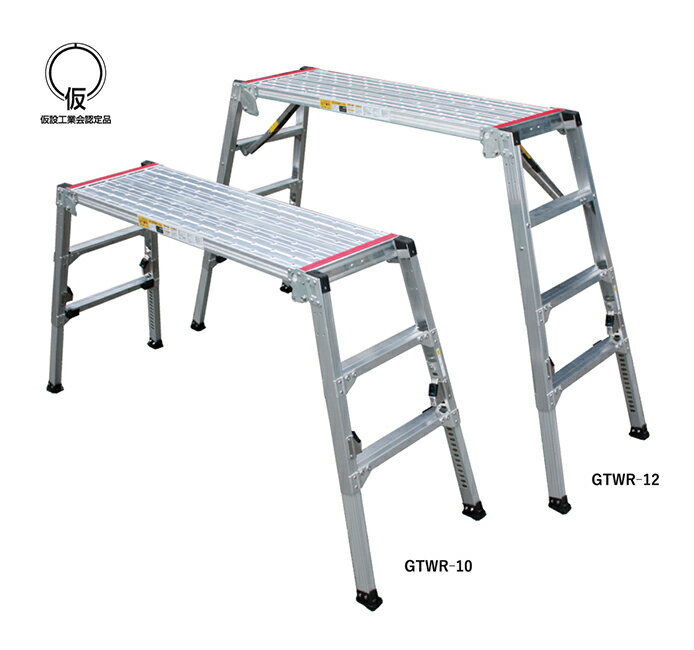 ●∂ナカオ 【GTWR-10】四脚調節式足場台(可搬式作業台) GTWRシリーズ