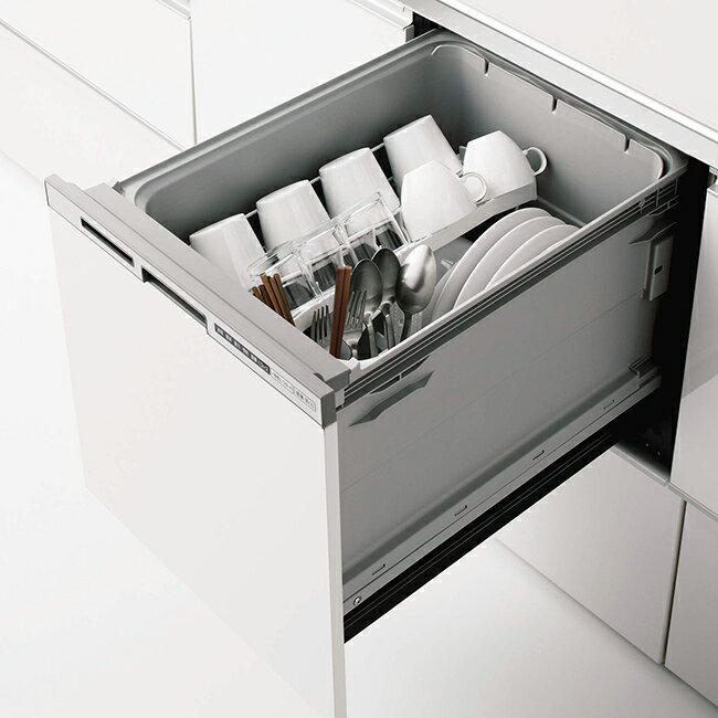 ###クリナップ 食洗機【ZWPM45M21KDS-E】プルオープン食器洗い乾燥機 ストリーム除菌タイプ シルバー/扉面材タイプ 受注約2週〔IE〕