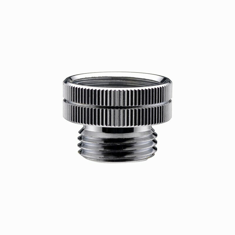 カクダイ/GAONA/ガオナ【GA-FW019】ガオナ シャワーホース用アダプター(TOTO樹脂エルボ付混合栓用) (G1/2ネジ シャワーホース M24×1.5 混合栓側)〔▽〕