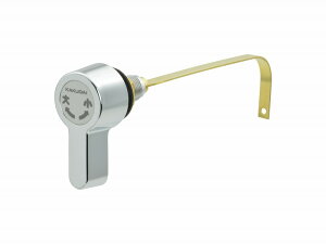 カクダイ/GAONA/ガオナ【GA-NG013】ガオナ ロータンクレバー クローム トイレ用レバーハンドル 密結ロータンク用 (大小切替付 交換用)〔▽〕