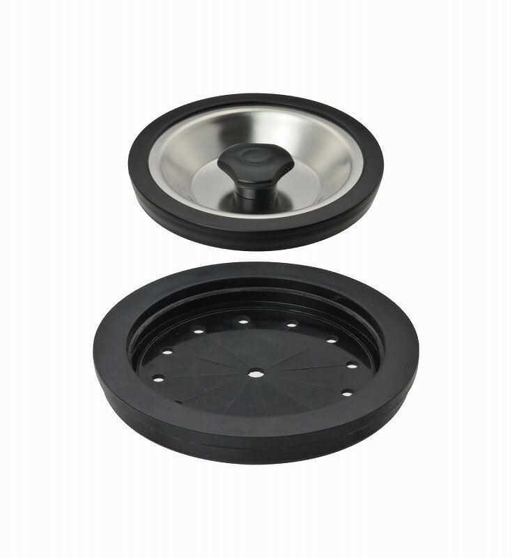 カクダイ/GAONA/ガオナ【GA-PB071】ガオナ 流し用排水栓フタセット 排水口のフタと止水フタ (水を溜める 防臭 丈夫)〔▽〕