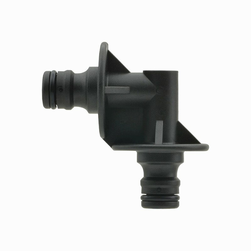 カクダイ/GAONA/ガオナ 【GA-QF049】エルボ 散水チューブ用 ワンタッチ接続 潅水 これエエやん〔▽〕