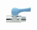 カクダイ/GAONA/ガオナ 【GA-JM069】ミニボールバルブ Rc3/8×R3/8 水・エアー・油用 小型 青 これエエやん〔▽〕