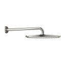 ###グローエ シャワー【26066DC0J】スーパースチール オーバーヘッドシャワー(310mm) 壁付けシャワーアームセット 受注生産〔EI〕