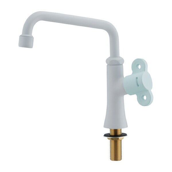 カクダイ 【700-740-B】泡沫立形自在水栓 フロストミント ポックル〔GB〕