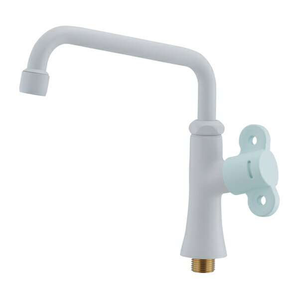 カクダイ 【700-440-B】泡沫立形自在水栓 フロストミント ポックル〔GB〕