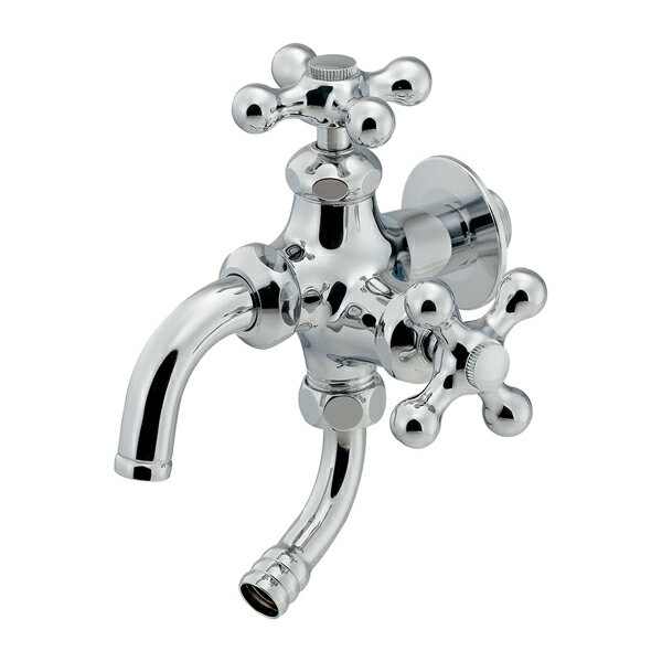 カクダイ 【704-301-CH】双口万能ホーム水栓〔GB〕