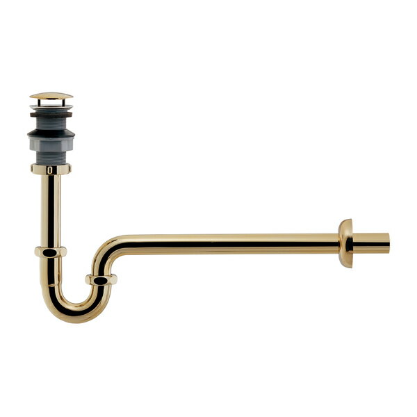 カクダイ 【432-650-25AG】丸鉢つきPトラップ(化粧キャップつき) アンティークゴールド〔GB〕