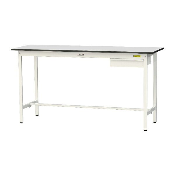 ●u.ヤマキン/山金工業 【SURH-1860U-GYW】ワークテーブル 150シリーズ 固定式 キャビネット付 H950mm 基本形 RoHS2指令対応塩ビシート天板 組立式