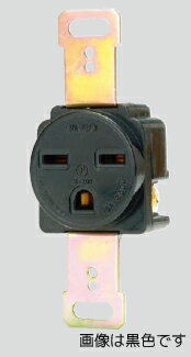 β神保電器 配線金具【1137A(チョコ)】設備工事 埋込接地コンセント 2極接地極付 15A-250V