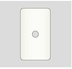 β神保電器 配線器具【WJD-T】J・WIDEシリーズ 2ピースコンセントプレート 1連用 ノズル用 φ9