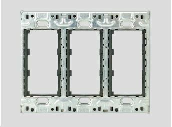 β神保電器 配線器具【WJH-3K】J・WIDEシリーズ 取付枠 絶縁枠付 3連用