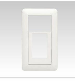 β神保電器 配線器具【NWC-5】J・WIDE SLIM(Jワイドスリム) スイッチ＋コンセントプレート 2口