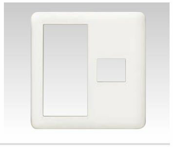 β神保電器 配線器具【NWP-S1】J・WIDE SLIM(Jワイドスリム) スイッチ＋コンセントプレート 1口