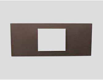 β神保電器 配線器具【SLPN-1UP-C】ニューマイルドビー SLPN機器用プレート 1個穴 チョコ NKシリーズ