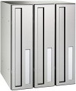 ####u.ダイケン 郵便受【CSP-221T-3D】ポステック CSP-221T型 前入れ後出し・3戸用・縦型