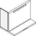 ###LIXIL/サンウェーブ レンジフード 部材ホワイト CLSシリーズ同時給排気ユニット用横幕板 高さ70cm用 受注生産〔FI〕